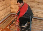 Як зробити теплу підлогу в лазні від пічки – схема пристрою